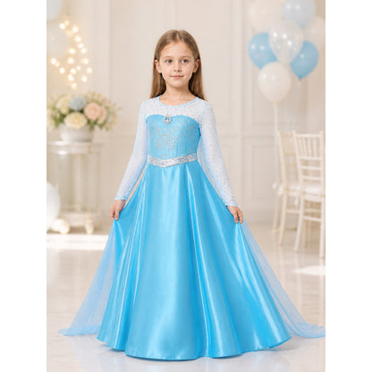 Blue Princess Costume for Halloween lifestyle view