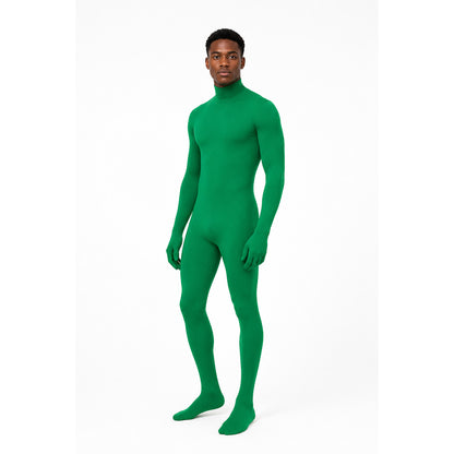 Kids' Green Hooded Halloween Jumpsuit