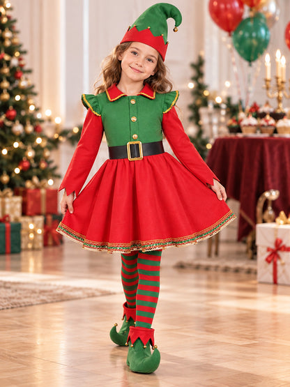 Elf Costume with Pleated Skirt and Accessories lifestyle view