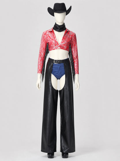 Western-Style Fringe Stage Costume