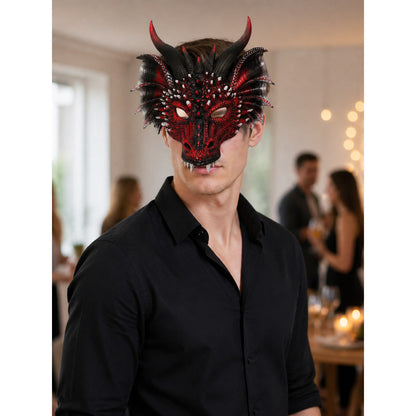 Dragon Carnival Headpiece for Halloween lifestyle view