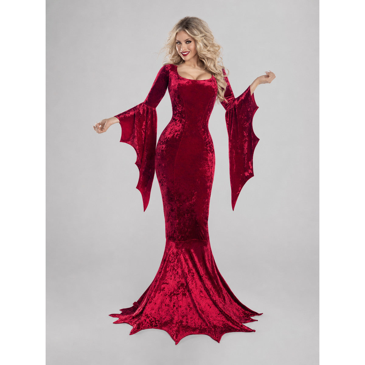 Halloween Costume Dress with Bat-Wing Sleeves