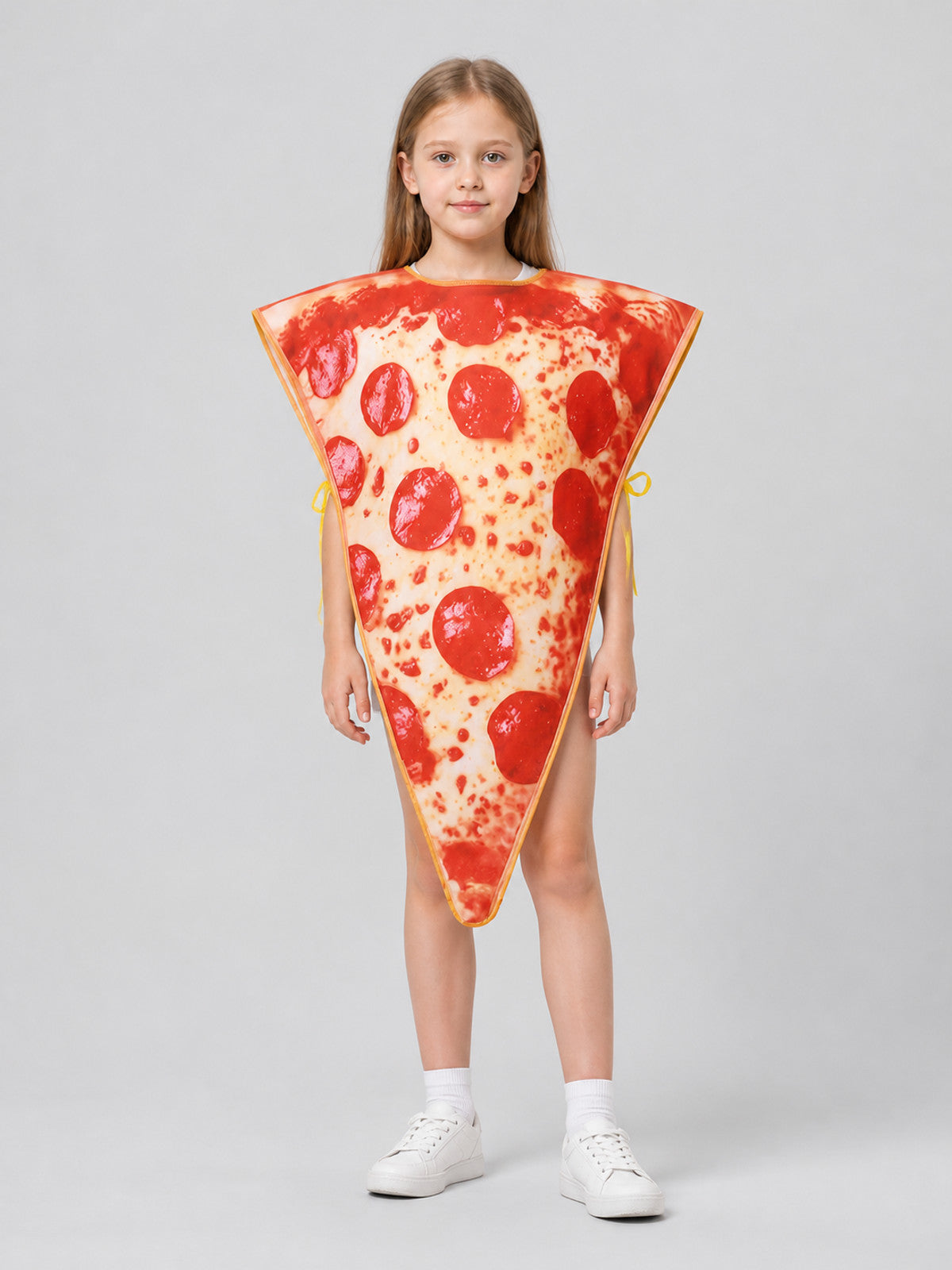 Triangular Pizza Cosplay Costume with Ties Costumes detail
