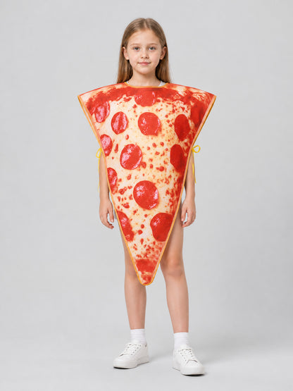Triangular Pizza Cosplay Costume with Ties Costumes detail