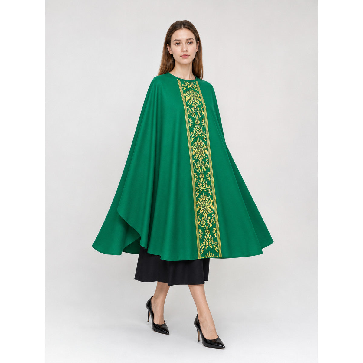Green Hooded Carnival Cloak for Cosplay occasion guide