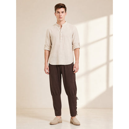 Brown pirate-style pants for cosplay lifestyle