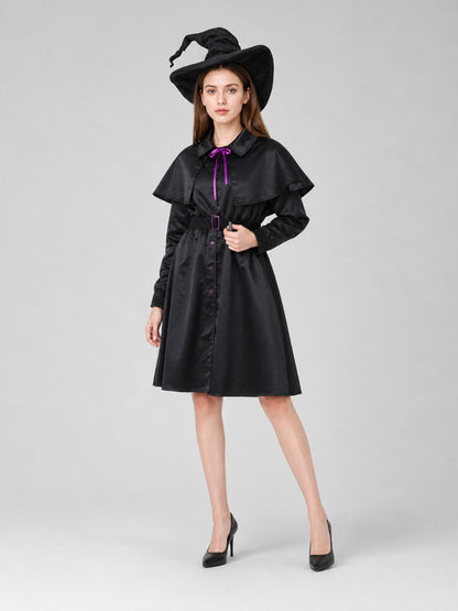 Halloween witch costume with cape and hat Costume Capes detail