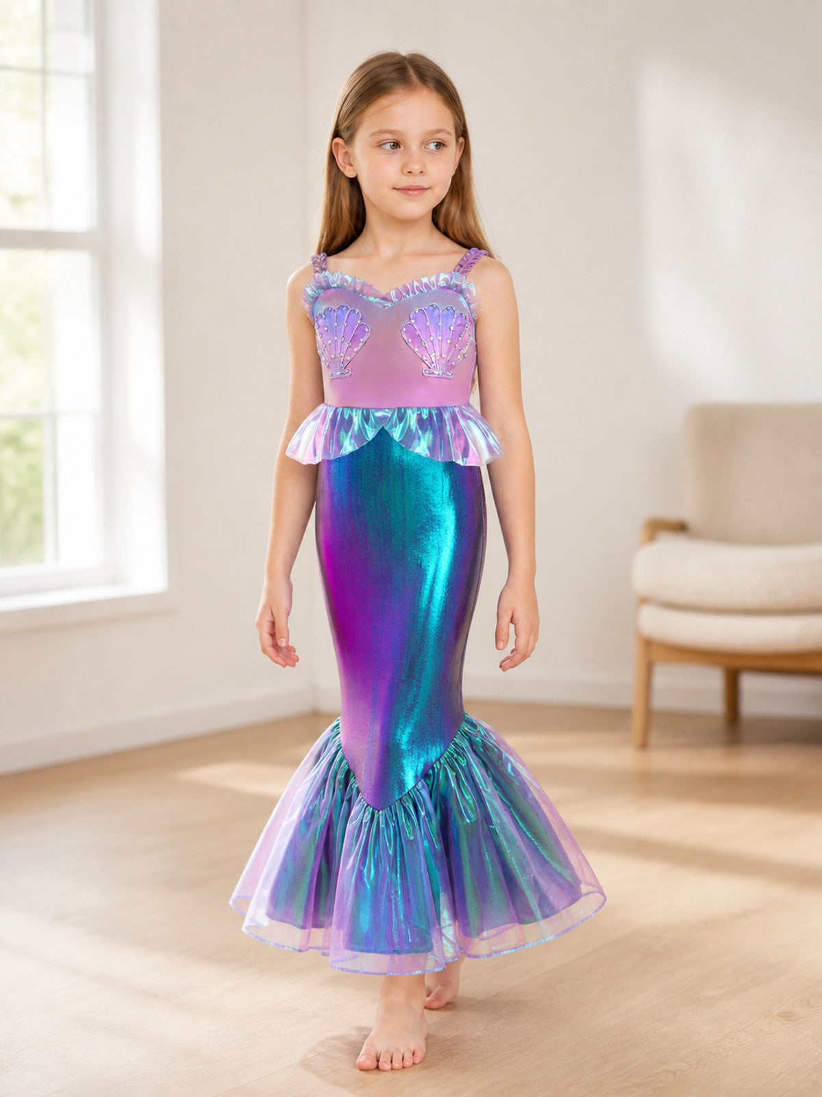 Light Purple Mermaid Silhouette Dress for Parties lifestyle view