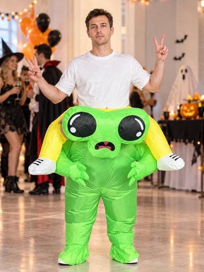 Inflatable Alien Costume with Big Eyes