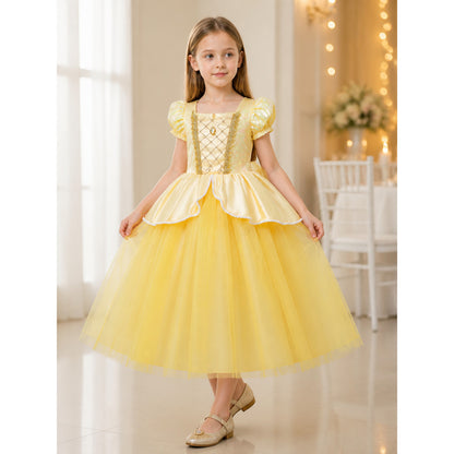 Yellow Princess Costume for Halloween lifestyle view