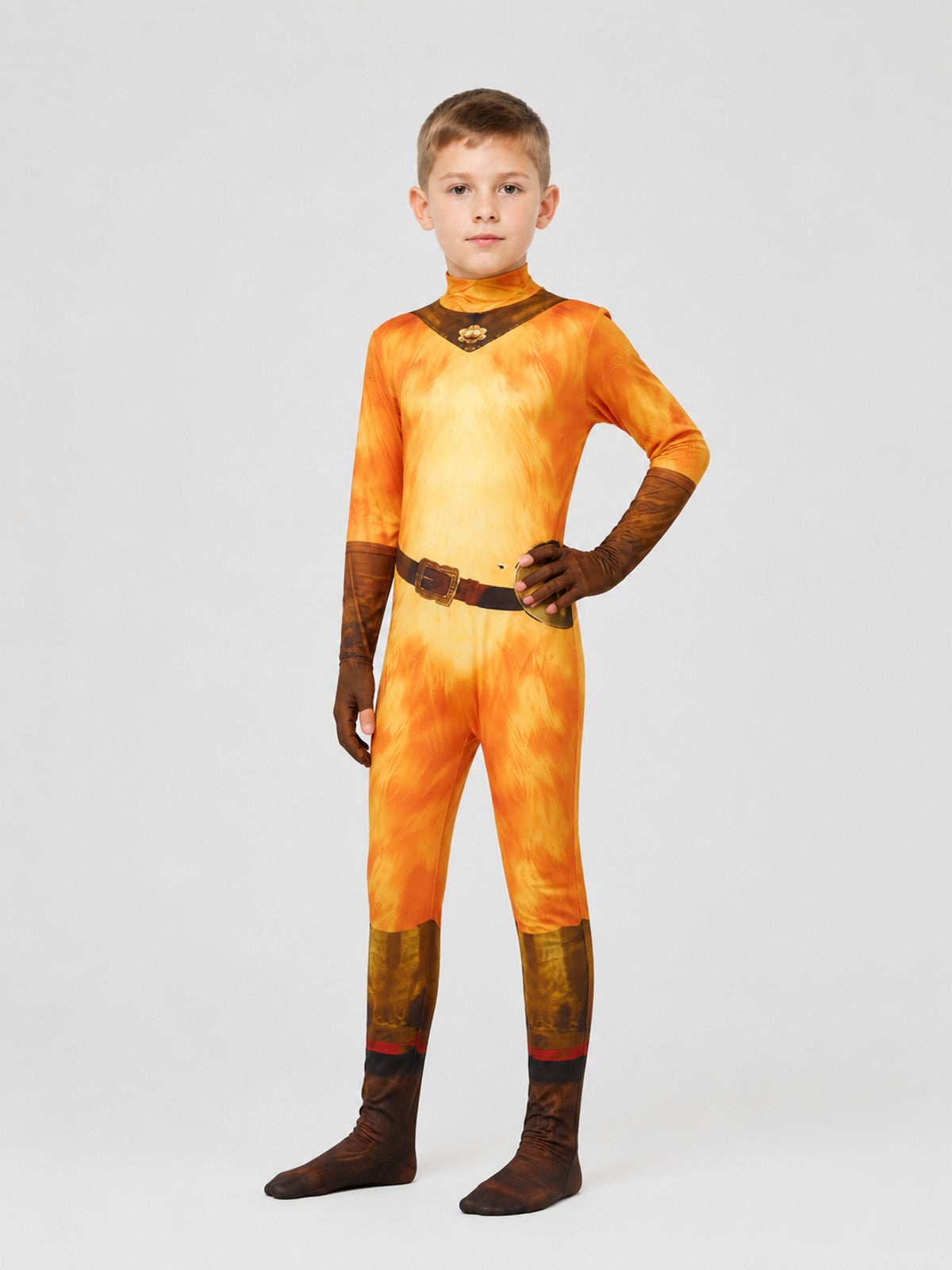 Puss in Boots Costume, One-Piece Jumpsuit
