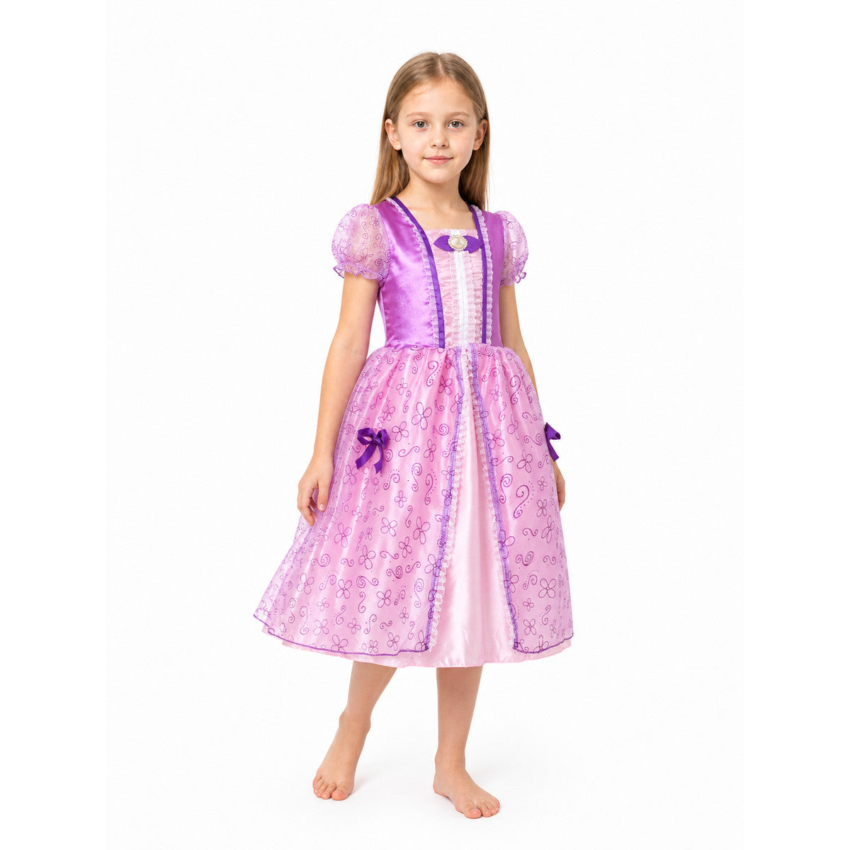 Princess Carnival Costume with Full Skirt for Halloween Costumes detail
