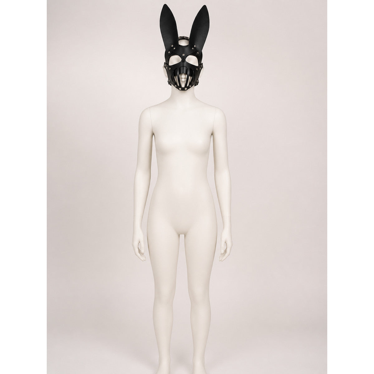 Black Rabbit Carnival Headpiece for Halloween lifestyle view