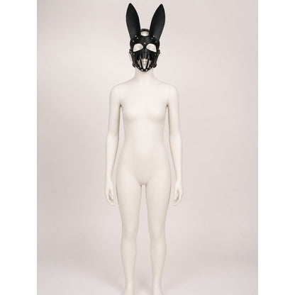 Black Rabbit Carnival Headpiece for Halloween lifestyle view