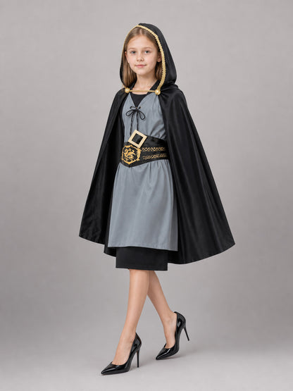 Black Carnival Cloak with Hood and Belt occasion guide