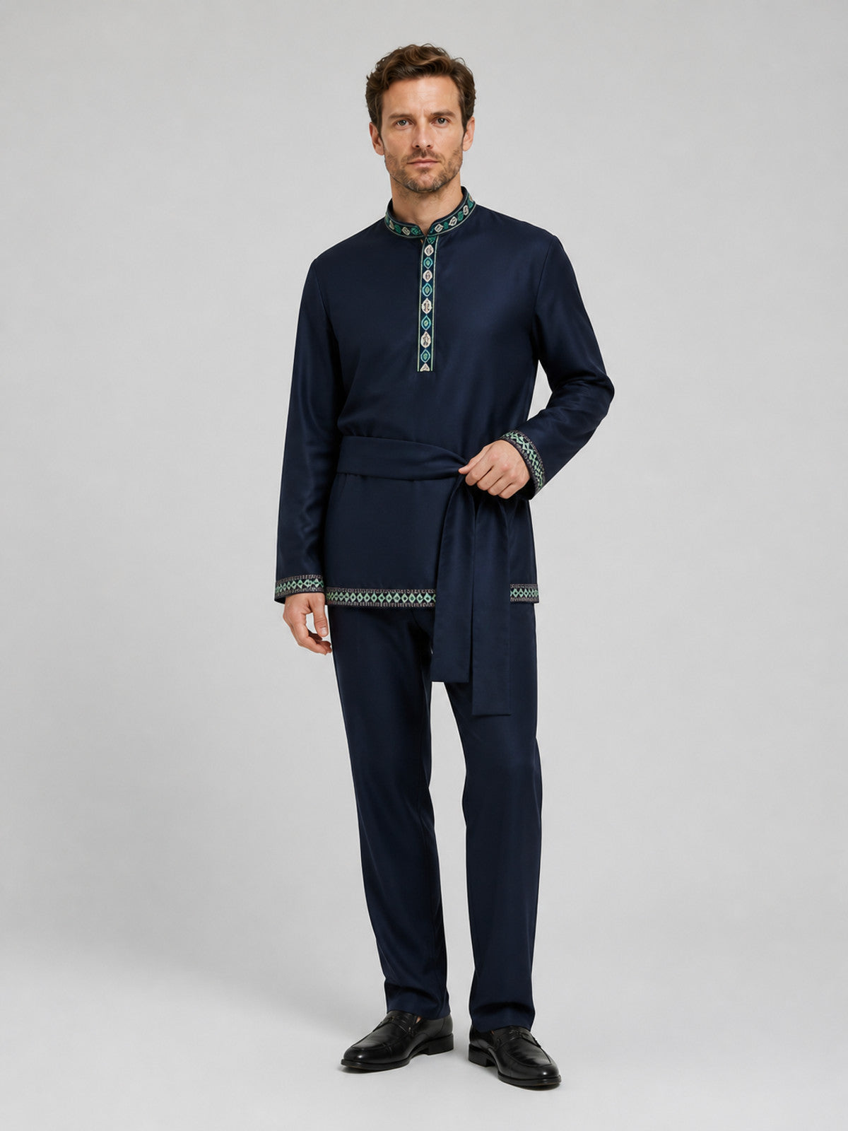 Embroidered Ethnic Shirt-Tunic with Belt product detail