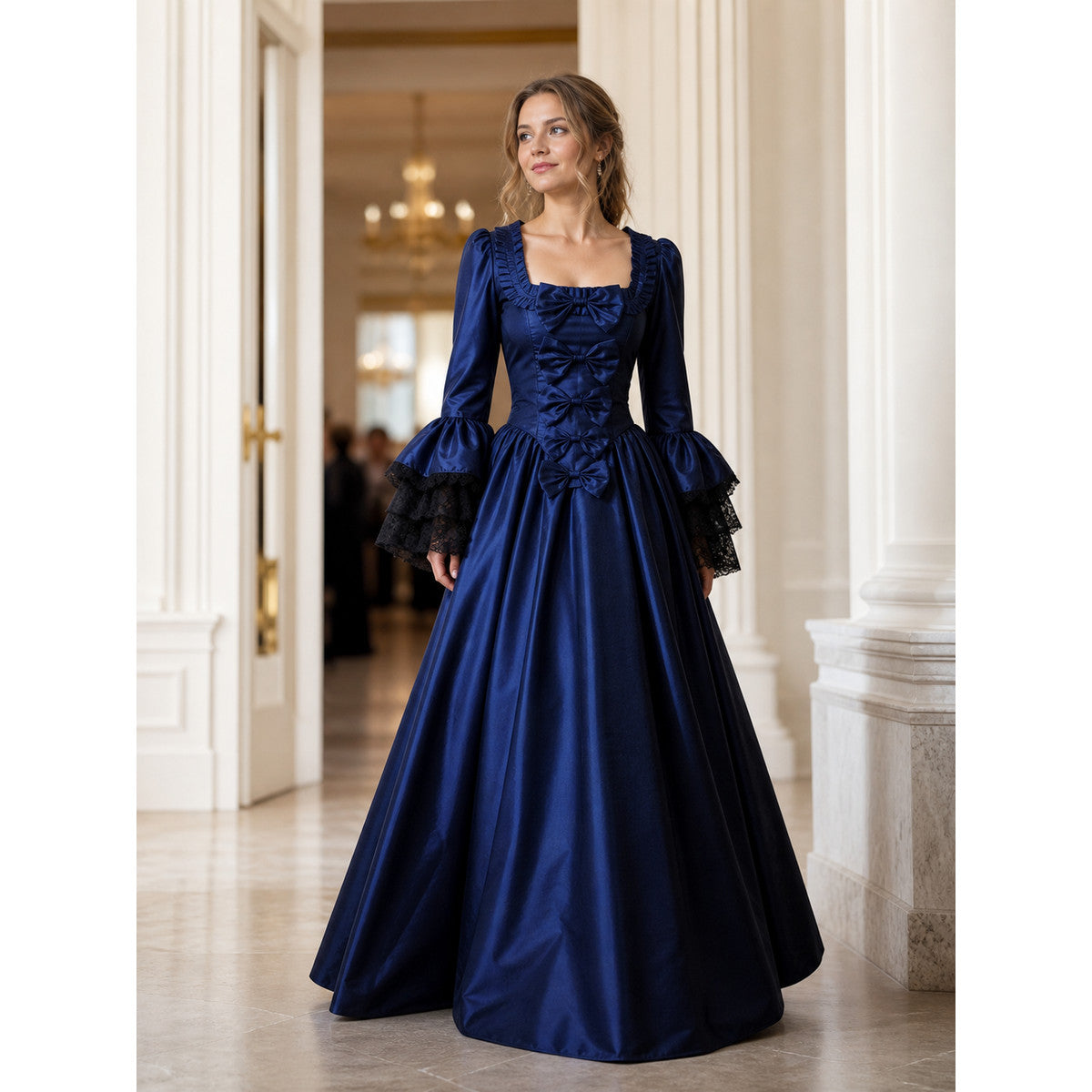 Gothic Victorian Lace Costume Dress lifestyle