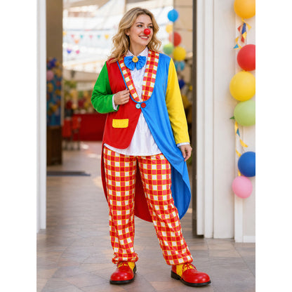 Clown Tailcoat Costume with Pants for Carnival lifestyle view