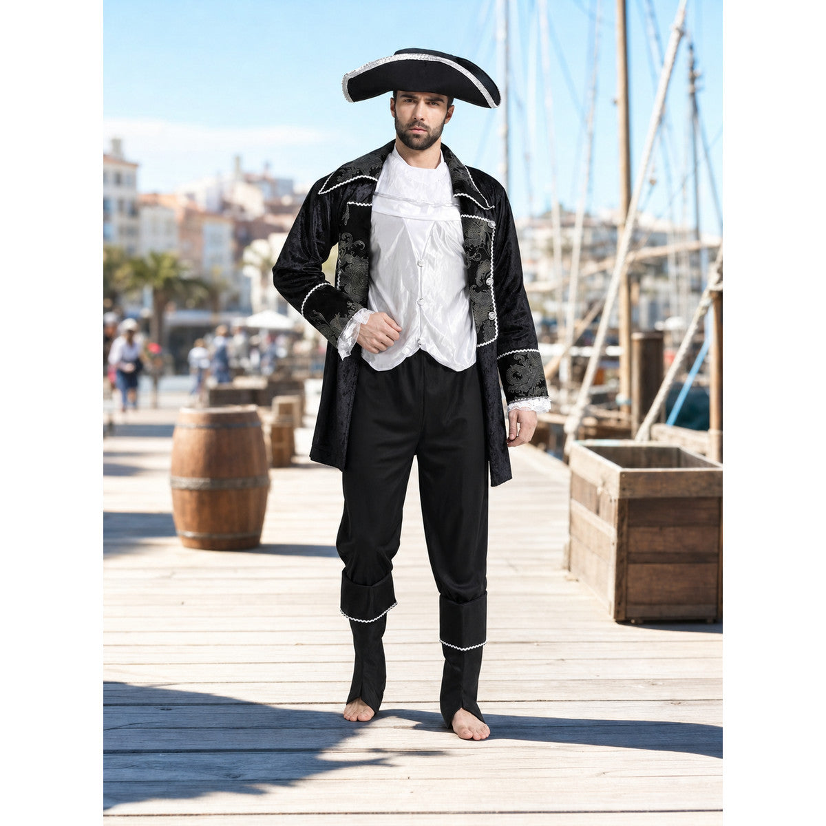 Adult Pirate Costume, Carnival Set lifestyle