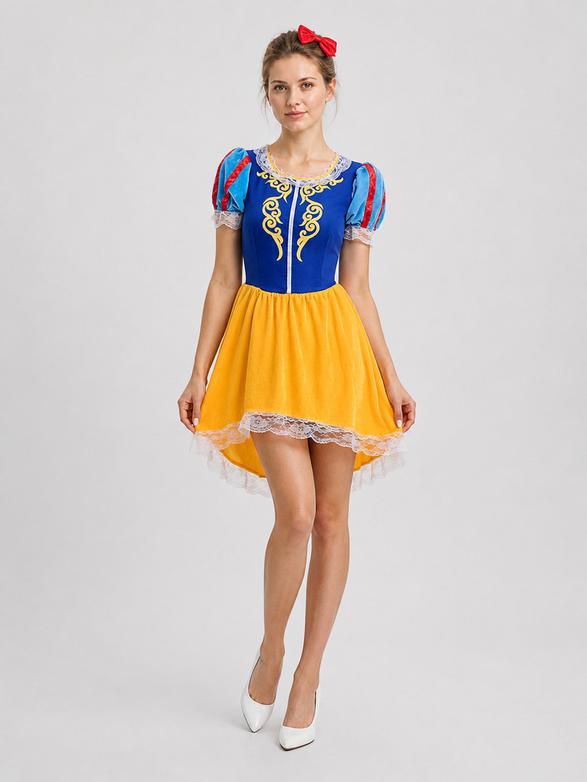 Snow White Cosplay Costume, Dress with Sleeves Costume Dresses detail