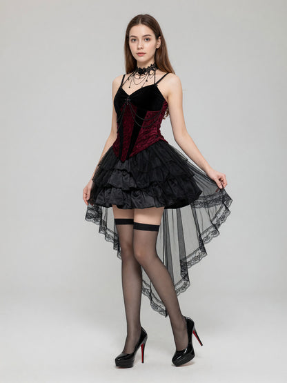 Gothic Death Cosplay Costume Set Costumes detail