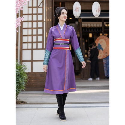 Yin Furen Cosplay Costume with Wig and Sword lifestyle view