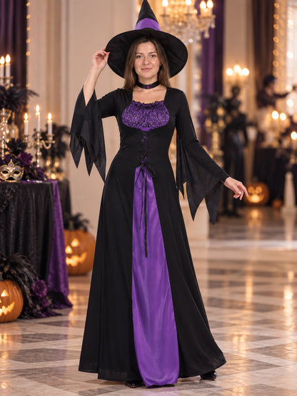 Witch Costume: Dress, Hat, Choker