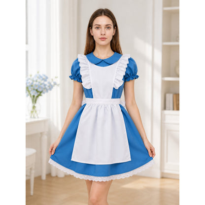Alice-inspired Carnival Dress, Blue and White lifestyle view