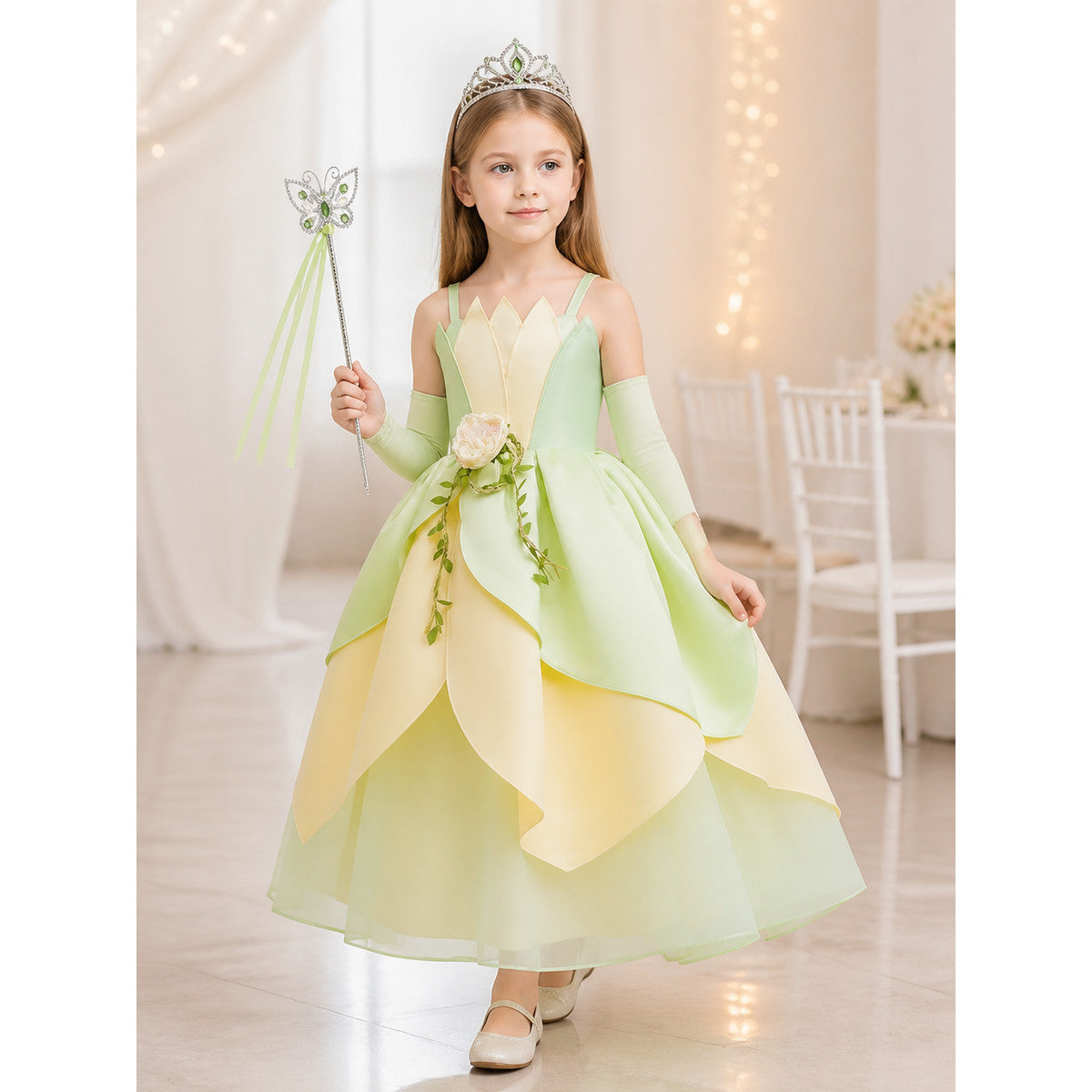 Green and Yellow Princess Halloween Costume