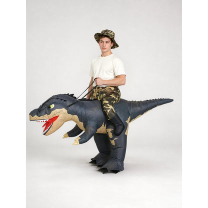 Inflatable Dinosaur Costume for Parties and Cosplay on-model front view