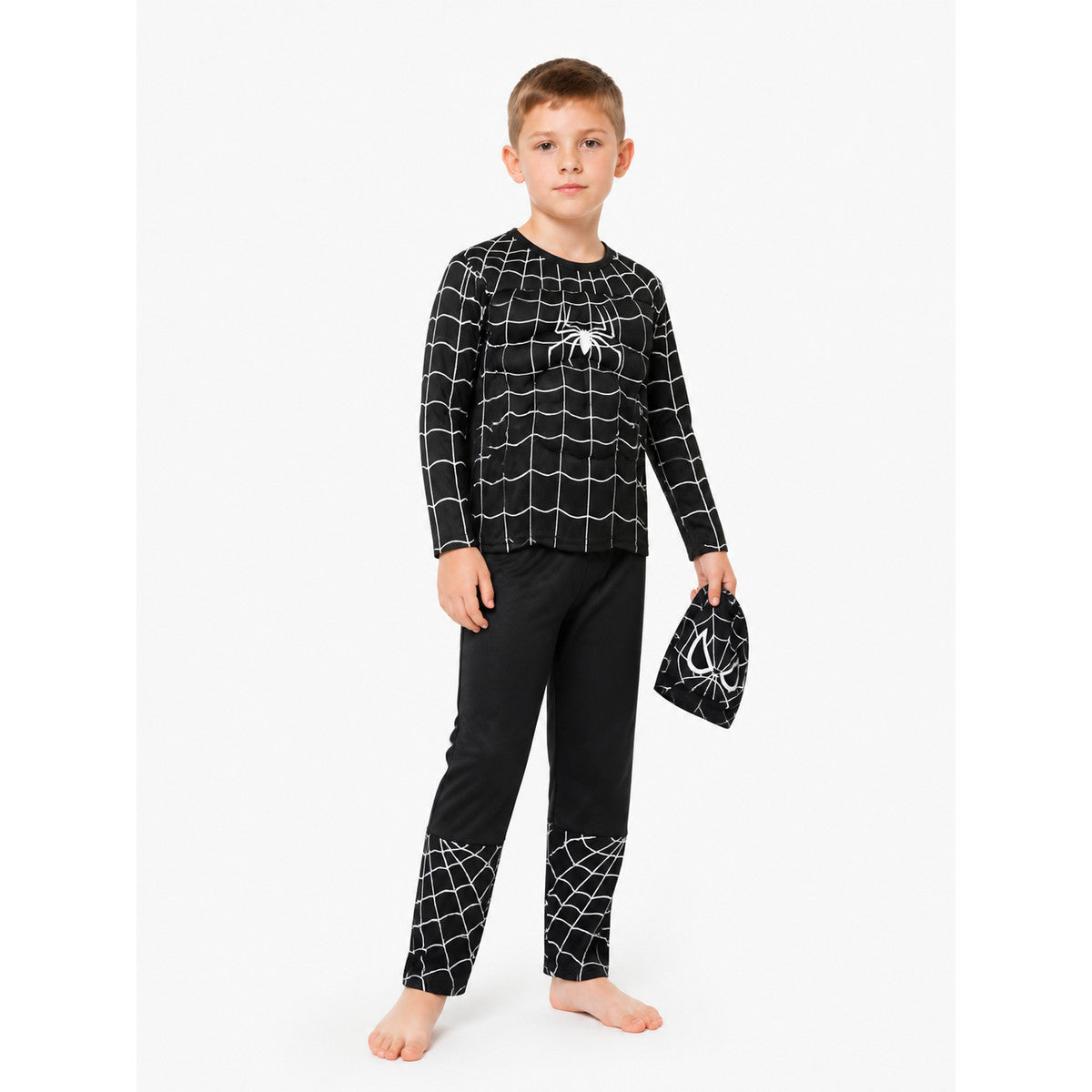 Children's Spider-Man costume with mask and pants Costume Masks detail