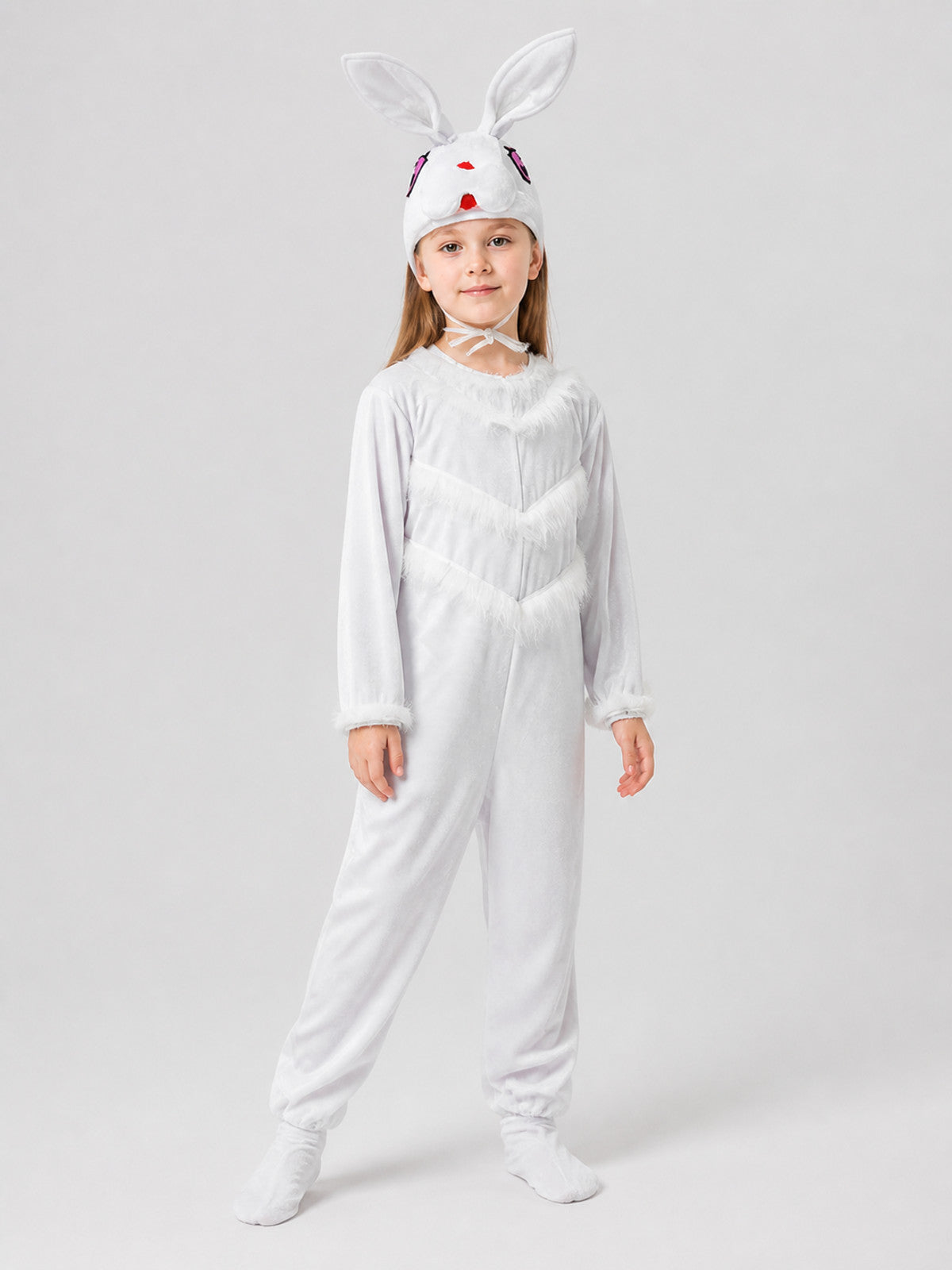 Bunny Costume: White Jumpsuit with Ears Costumes detail