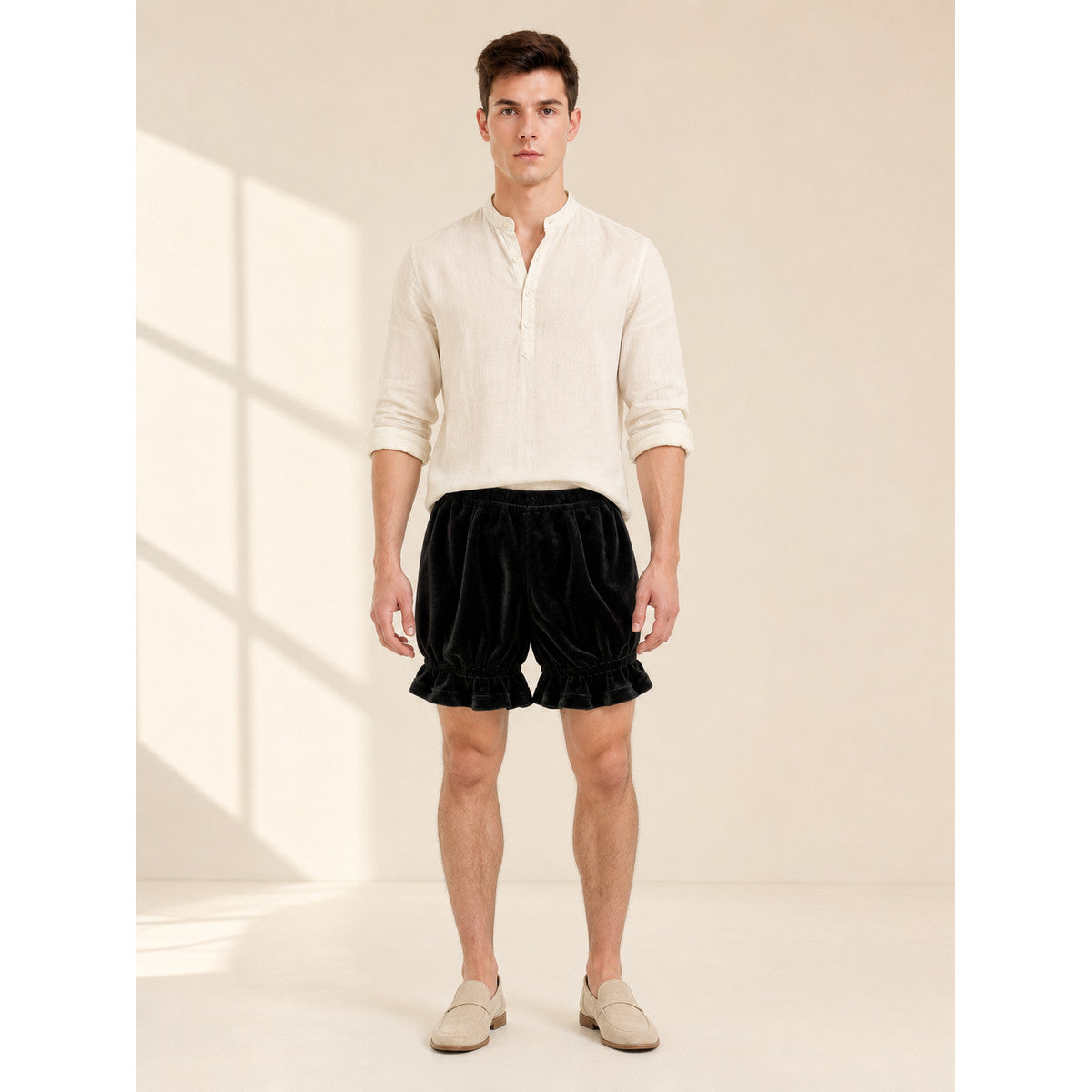 Women’s Ruffled Bloomers, Black lifestyle view