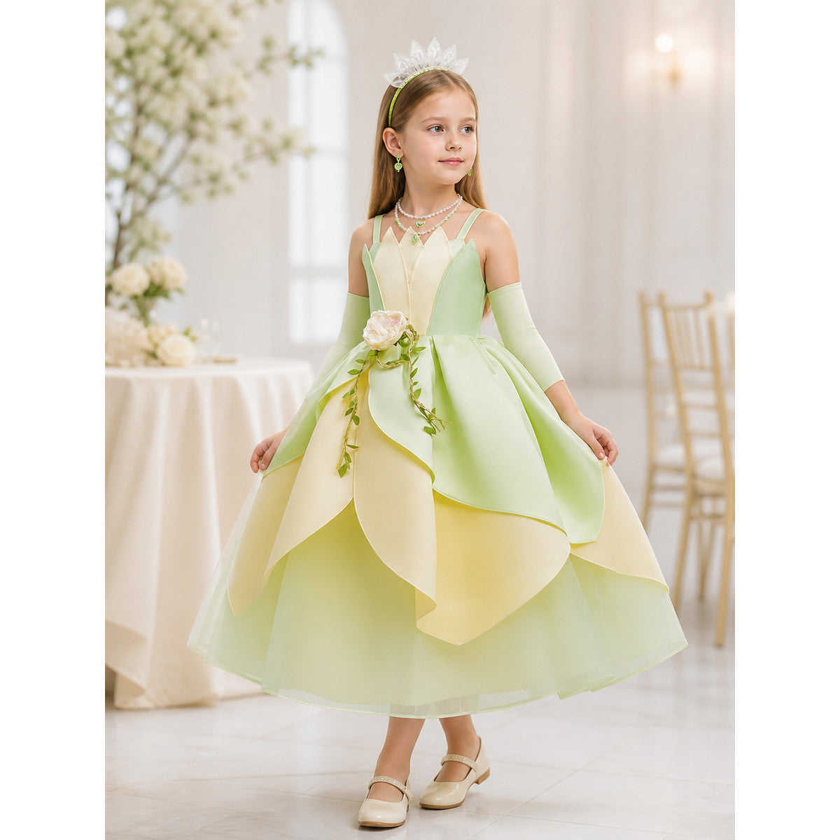 Light Green Princess Costume for Halloween
