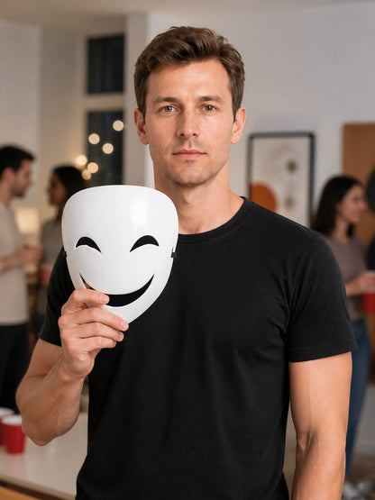 White Carnival Mask for Halloween and Cosplay