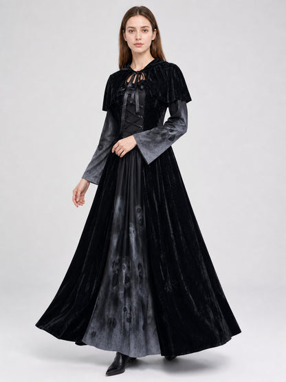 Gothic Costume: Hooded Dress and Cape Costume Dresses detail