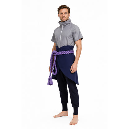 Uchiha Sasuke Cosplay Costume with Asymmetrical Hem Costumes detail