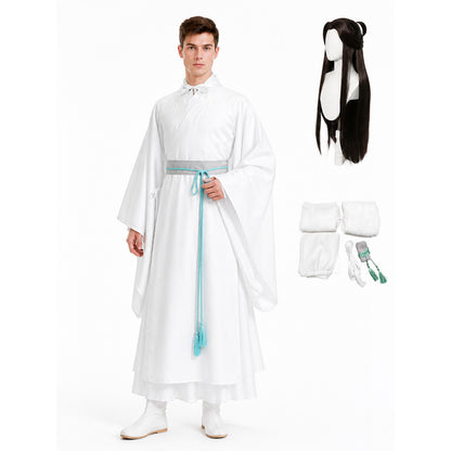 Xie Lian Cosplay Costume with Wig and Belt Costume Wigs detail
