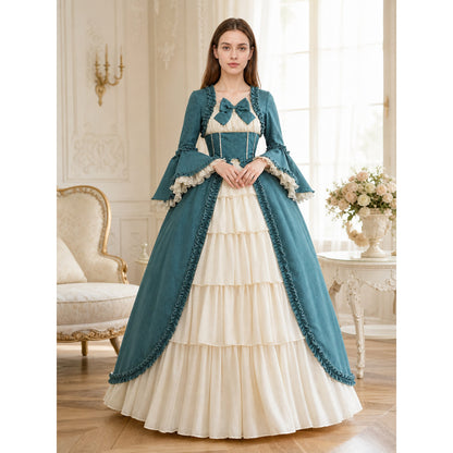 Gothic Victorian-Style Dress with a Bow