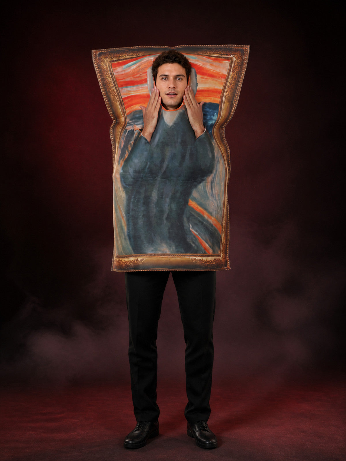 Unisex Adult Scream Figure Framed Art Full-Body Jumpsuit Costume main product view