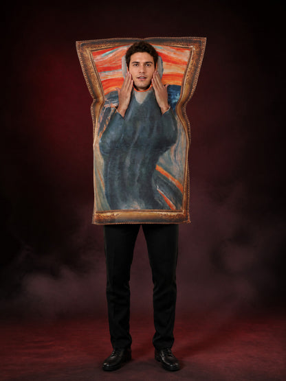 Unisex Adult Scream Figure Framed Art Full-Body Jumpsuit Costume main product view