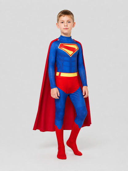 Superman Cosplay Costume, Jumpsuit with Cape