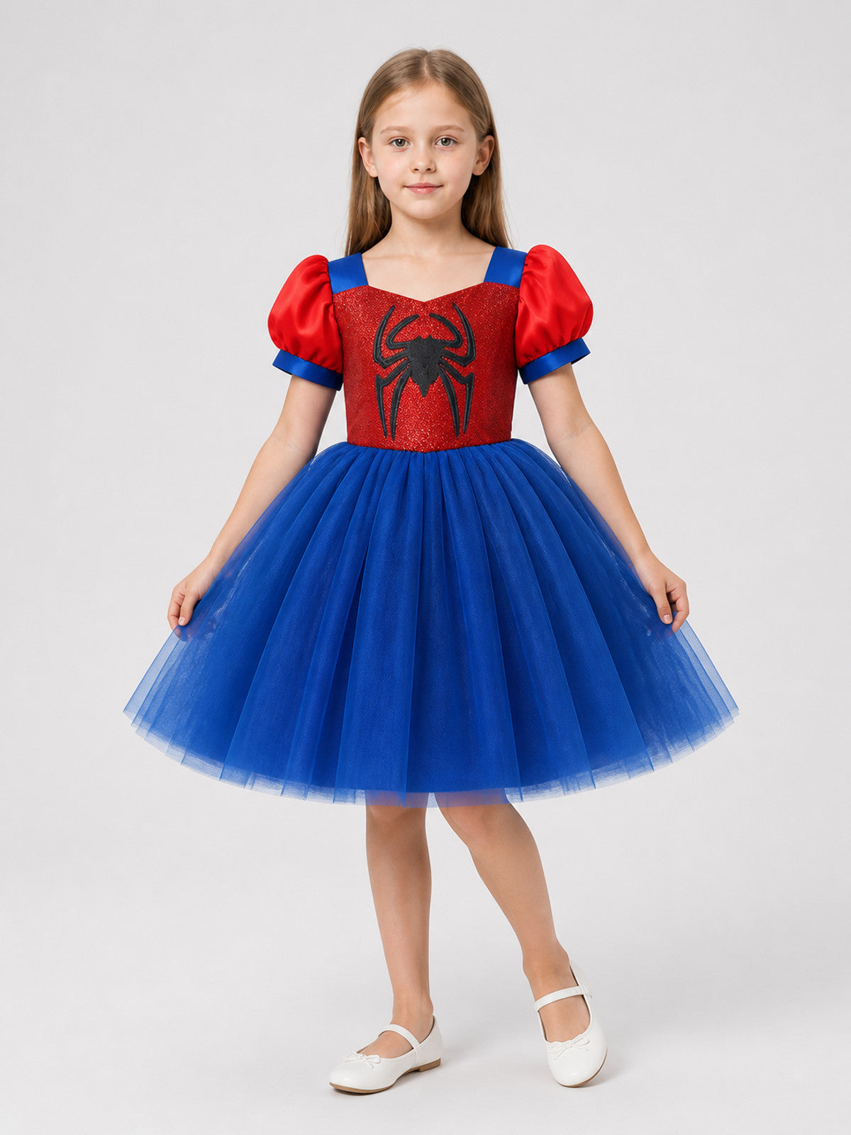 Spiderweb Tutu Costume Dress, Layered Mesh