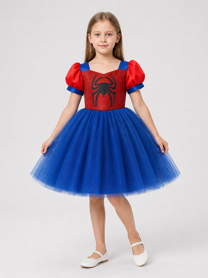Spiderweb Tutu Costume Dress, Layered Mesh