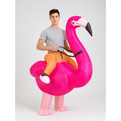Inflatable Flamingo Costume for Parties and Halloween lifestyle