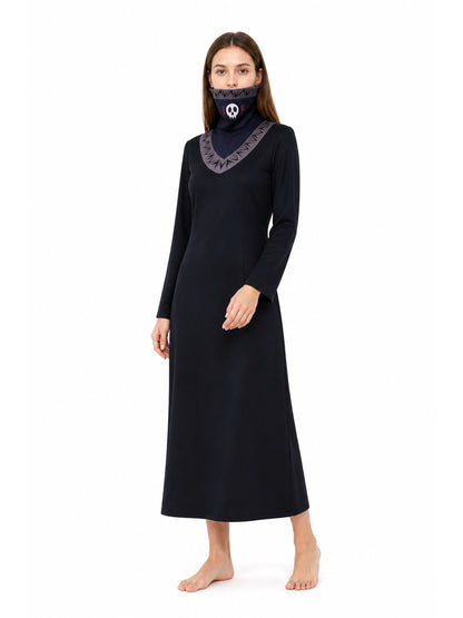 Long Kurapika Cosplay Robe with a High Collar Costumes detail