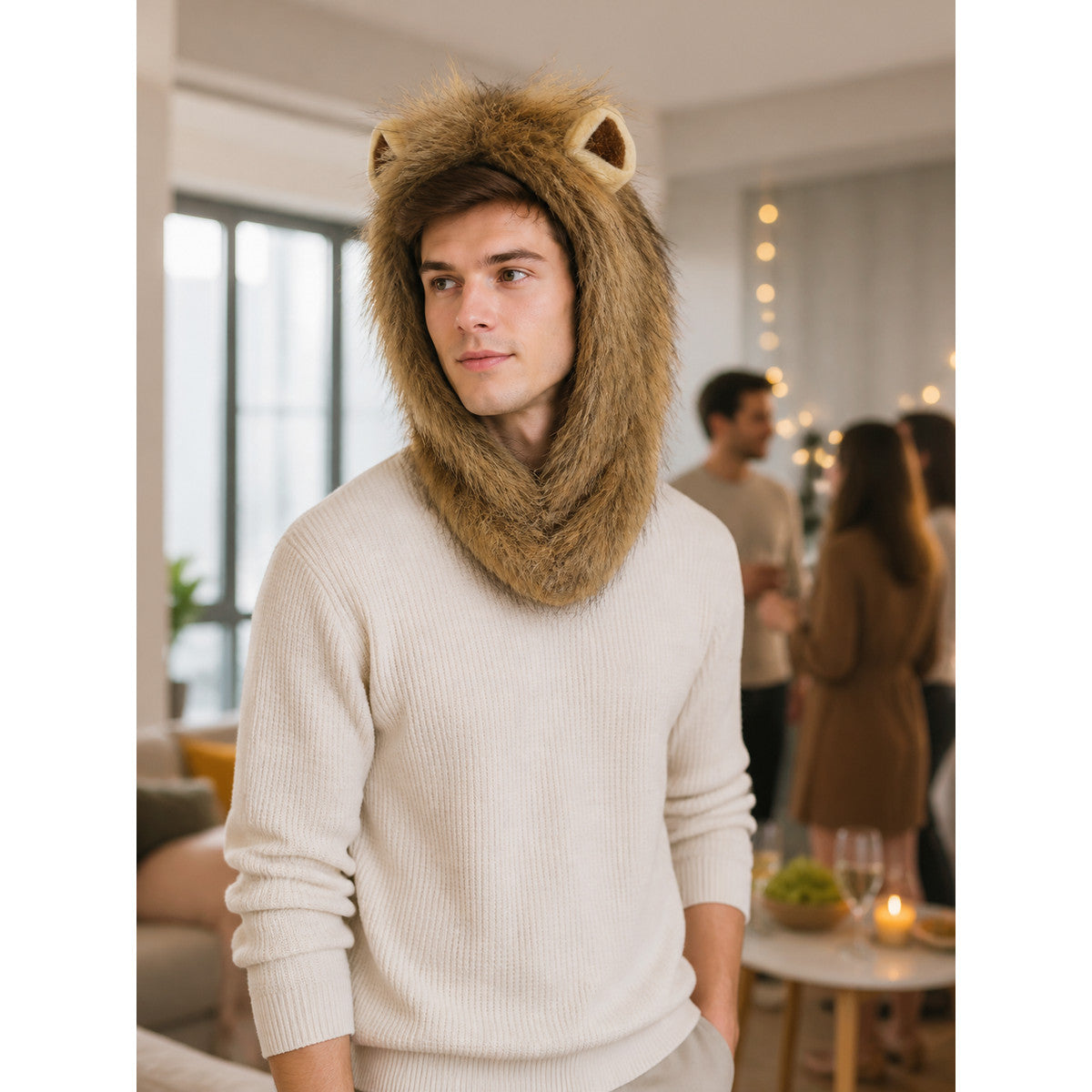 Halloween Carnival Lion Headwear lifestyle view