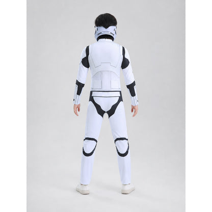 White Futuristic Soldier Cosplay Costume lifestyle