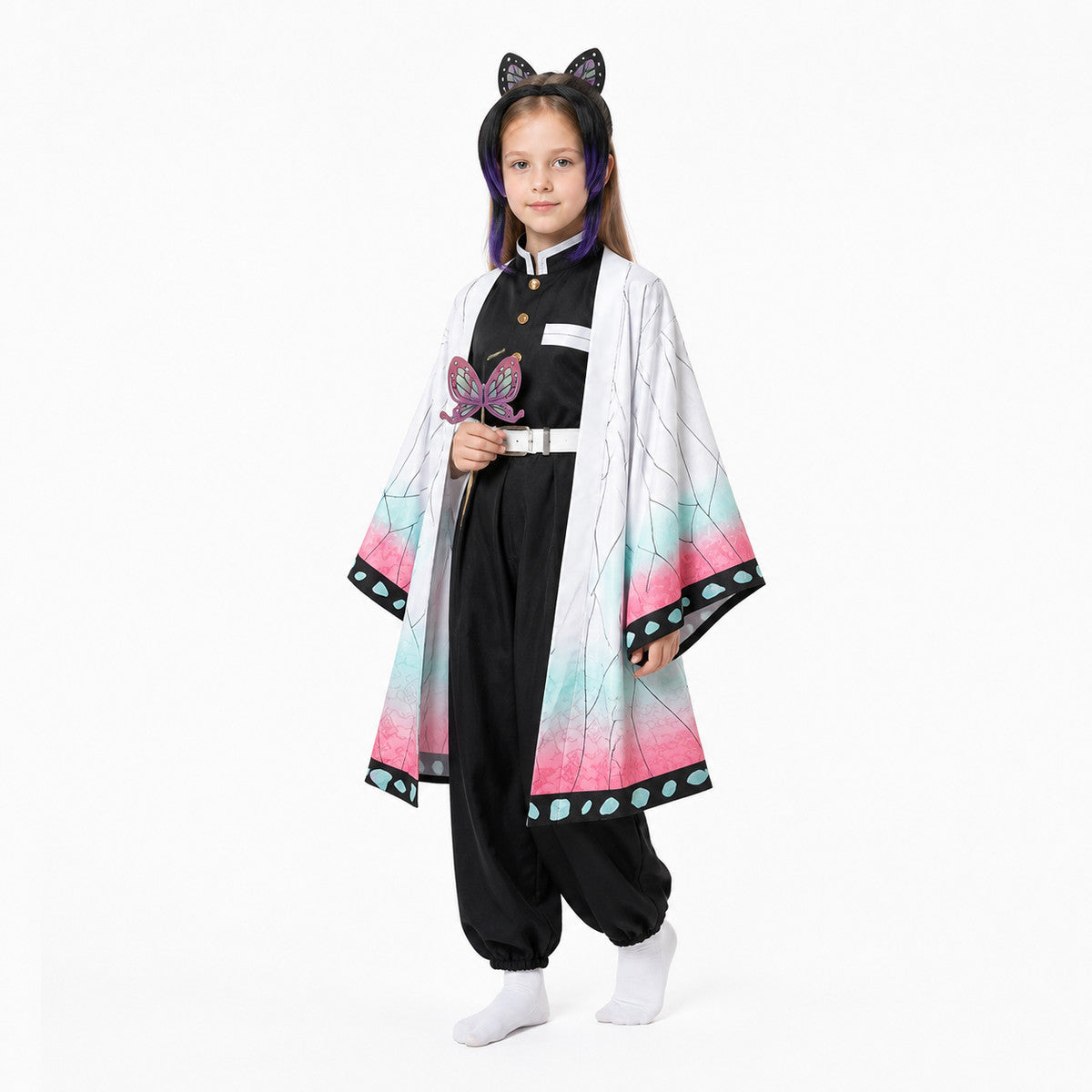Shinobu Kocho Anime Cosplay Cloak Cape Costume Capes detail