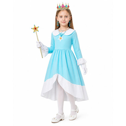 Princess Costume with Dress, Crown, and Wand Costume Dresses detail